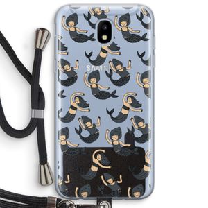 Zeemeermin: Samsung Galaxy J5 (2017) Transparant Hoesje met koord