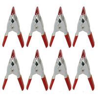 8x Mini zeilklemmen/zeilclips van metaal 5 cm