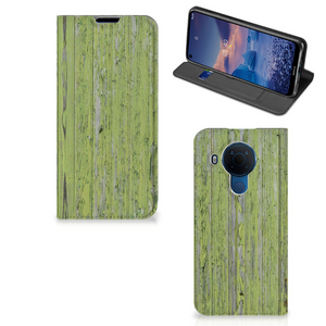 Nokia 5.4 Book Wallet Case Green Wood