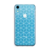 Zwart-witte kubussen: iPhone XR Transparant Hoesje