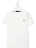 Fred Perry Kids t-shirt à logo brodé - Blanc - thumbnail