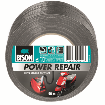Bison Power Repair Grijs | Rol | 50 m - 6311859