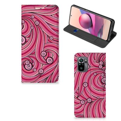 Xiaomi Redmi Note 10 4G | 10S | Poco M5s | Bookcase | Swirl Pink