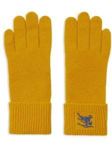 Burberry gants à logo EKD - Jaune