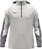 JAKO 6770 Sweater Met Kap Dynamic - Lichtgrijs/Wit/Grijs - XL