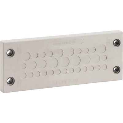 Icotek KEL-DPZ 24/14 Kabeldoorvoeringsplaat Klem-Ø (max.) 22 mm Polyamide, Elastomeer Grijs, Zwart 1 stuk(s)