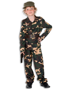 Camouflage kostuum voor kinderen 164  -