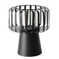 Boltze Home windlicht zwart 18x18x21cm