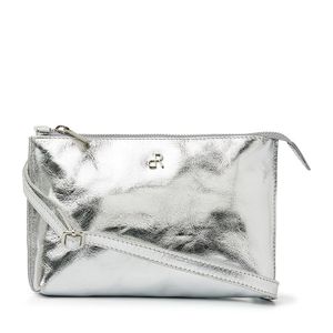 dR Amsterdam Crossbody Schoudertasje Metallics Zilver