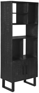 LABEL51 Wandkast 'Santos' 190 x 74cm, Mangohout, kleur Zwart