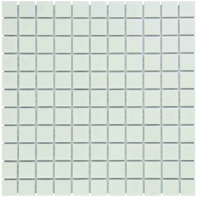 The Mosaic Factory Barcelona Mozaiek Tegel Vierkant - Wit Porselein Geglazuurd 300x300 mm