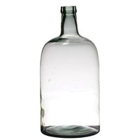 Transparante luxe stijlvolle flessen vaas/vazen van glas B19 x H40 cm