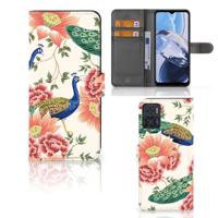 Telefoonhoesje | Met pasjeshouder | voor Motorola Moto E22 | E22i Pink Peacock