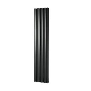 Designradiator Haceka Mojave Adoria 38x184 cm Antraciet 6-Punts Aansluiting Haceka