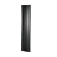 Designradiator Haceka Mojave Adoria 38x184 cm Antraciet 6-Punts Aansluiting Haceka