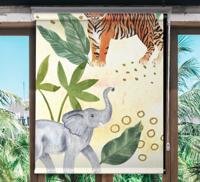 Dieren rolgordijnen Aquarel safari dieren