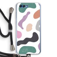 Memphis Shapes: Honor 10 Transparant Hoesje met koord