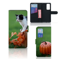 Huawei P40 Pro Telefoonhoesje met Pasjes Kitten - thumbnail