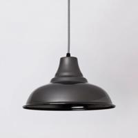 Raul Gunmetal lampenkap 27cm hanglamp fabriekslamp