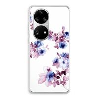 Waterverf bloemen: Huawei P50 Pro Transparant Hoesje