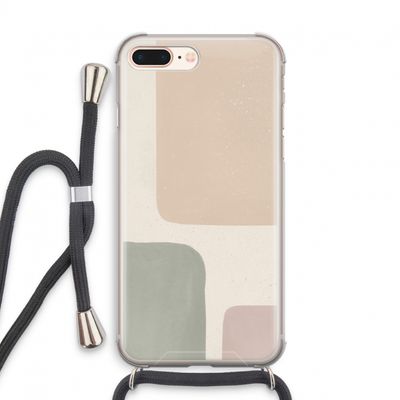 Geo #7: iPhone 7 PLUS Transparant Hoesje met koord