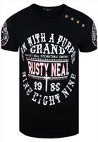 Rusty Neal - heren T-shirt zwart- 15216
