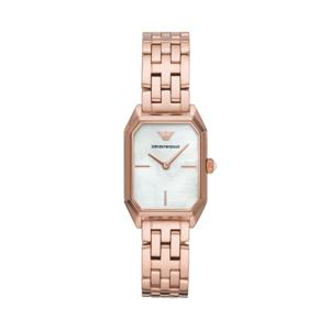 Emporio Armani Giola quartz wit parelmoer wijzerplaat dameshorloge AR11147