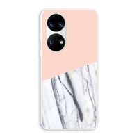 A touch of peach: Huawei P50 Transparant Hoesje