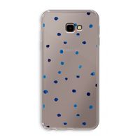 Blauwe stippen: Samsung Galaxy J4 Plus Transparant Hoesje Blauwe stippen: Samsung Galaxy J4 Plus Transparant Hoesje