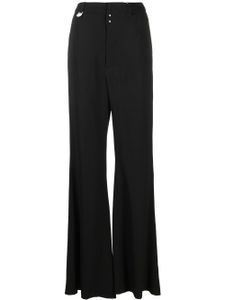 MM6 Maison Margiela pantalon de tailleur à taille haute - Noir