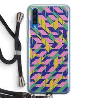 Skew Blush 1: Samsung Galaxy A50 Transparant Hoesje met koord