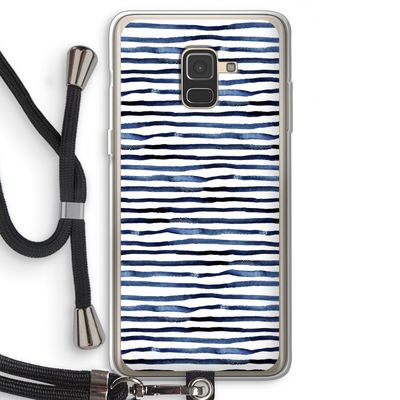 Verrassende lijnen: Samsung Galaxy A8 (2018) Transparant Hoesje met koord