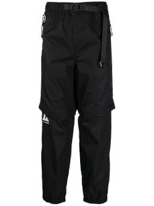 AAPE BY *A BATHING APE® pantalon droit à taille ceinturée - Noir