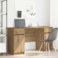 Bureau artisanaal eikenkleurig 140 x 49 x 76 cm Bewerkt hout