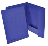 Class&apos;ex dossiermap, 3 kleppen, donkerblauw