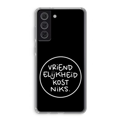 Vriendelijkheid: Samsung Galaxy S21 FE Transparant Hoesje