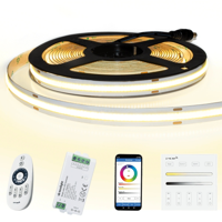 18 meter warm wit led strip cob met 504 leds per meter - complete set