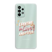 Pizza is the answer: Samsung Galaxy A52s 5G Transparant Hoesje