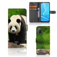 OPPO A72 | OPPO A52 | Telefoonhoesje | Met pasjeshouder | Panda
