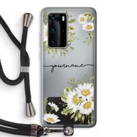 Daisies: Huawei P40 Pro Transparant Hoesje met koord