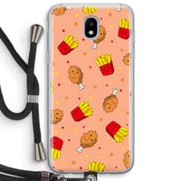 Chicken 'n Fries: Samsung Galaxy J5 (2017) Transparant Hoesje met koord