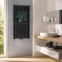 Handdoekradiator HSK Line Plus| 60x121.5 cm | CV en/of electrische werking | Mat zwart
