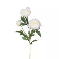 Pioenroos Tak Cream 67 cm kunstplant - Buitengewoon de Boet - thumbnail