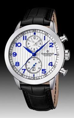 Horlogeband Candino C4505 Leder Zwart 22mm
