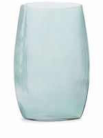 Normann Copenhagen vase en verre nervuré Tide - Bleu - thumbnail