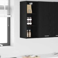 Hangkast Riga Zwart Eiken 30 x 29,5 x 80 cm Bewerkt hout Hangkast Riga Zwart Eiken 30 x 29,5 x 80 cm Bewerkt hout