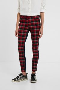 Skinny jeans met ruiten - RED - 32