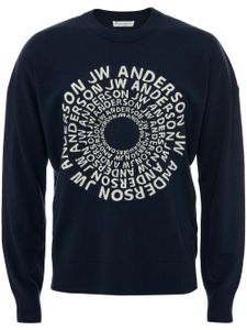 JW Anderson pull à logo Swirl - Bleu