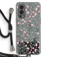 Sierlijke bloemen: OnePlus Nord 2 5G Transparant Hoesje met koord