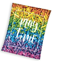 Sweet Home may time fleeceplaid meerkleurig 150x200cm